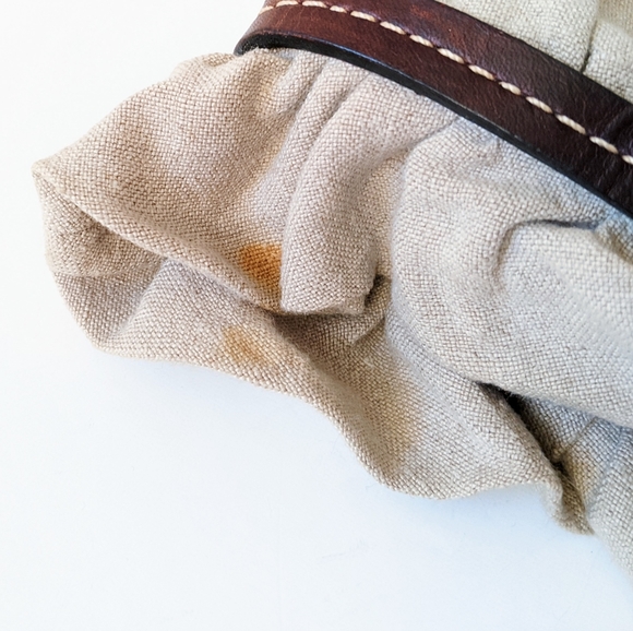 Vintage Moschino Structured Canvas and Leather Tote Bag - Picture 13 of 15